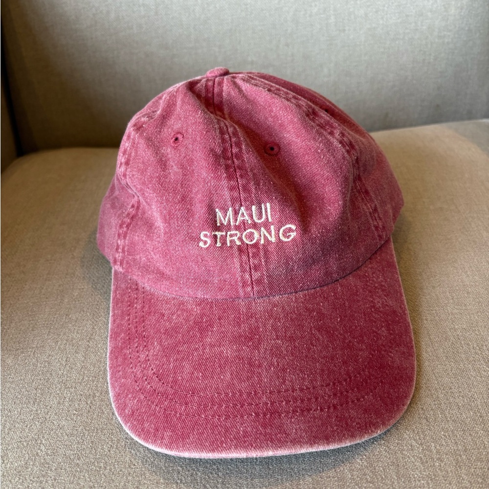 Maui Strong Red Ball Cap